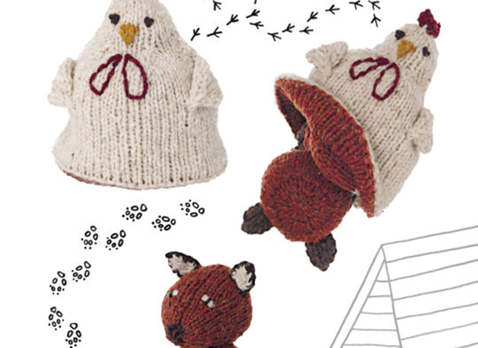 How to Knit Animals: Fox and Hen Reversible Knit Toy Patterns – Mother  Earth News, image size:1650x1200